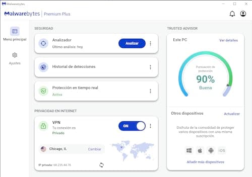 Thumbnail 6 de Malwarebytes Premium VPN 12 meses