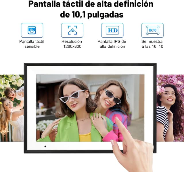 Thumbnail 5 de AEEZO 10,1 Zoll Digitaler Bilderrahmen 32GB