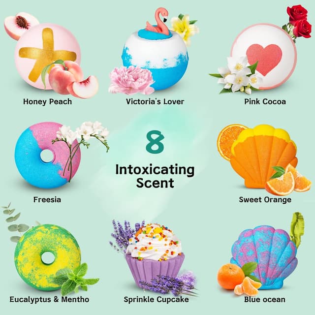 Thumbnail 1 de Bath Bombs for Women Gifts Set 8-pack