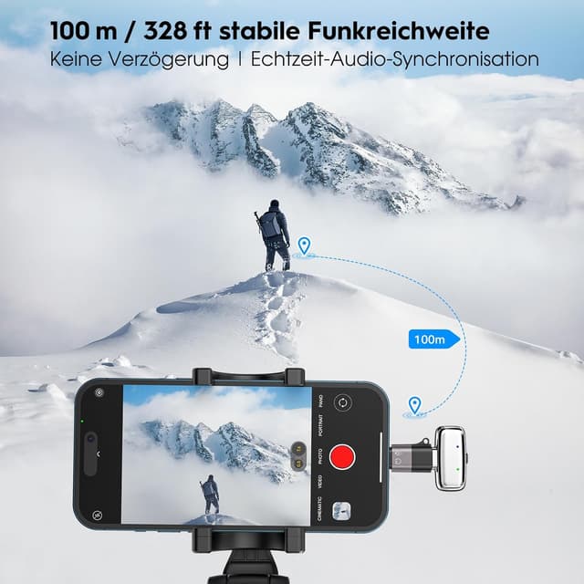 Thumbnail 6 de zealsound M6 Mini Lavalier Mikrofon 33H Laufzeit đ€