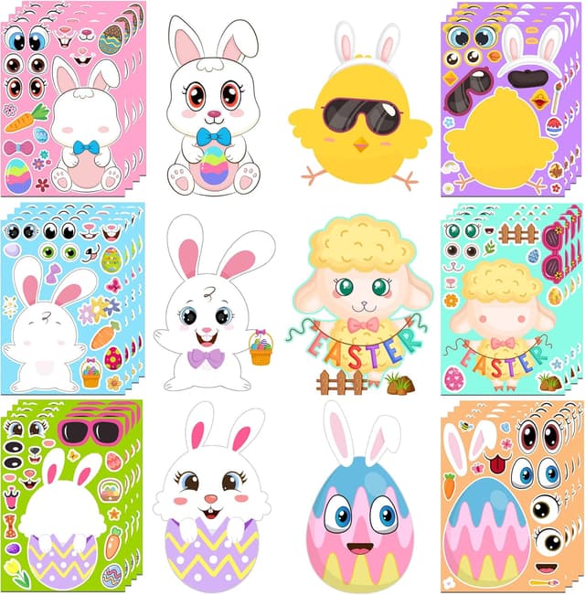 Thumbnail 6 de Easter Stickers DIY 24 Sheets