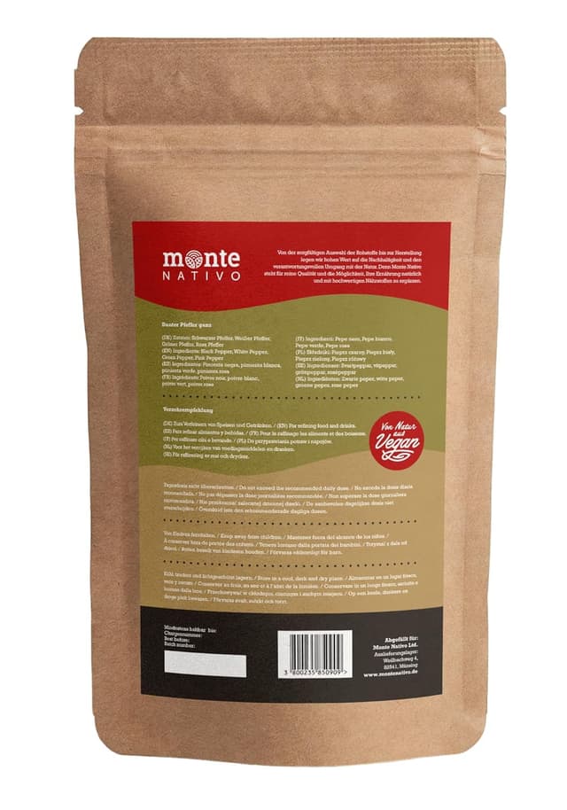 Thumbnail 5 de Monte Nativo Pfefferkörner 250g bunter Pfeffer 🧂