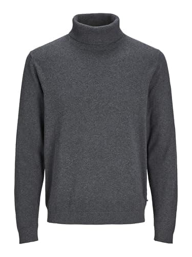 Detalle 2 de JACK & JONES Jjebasic Jersey de punto gris oscuro, M