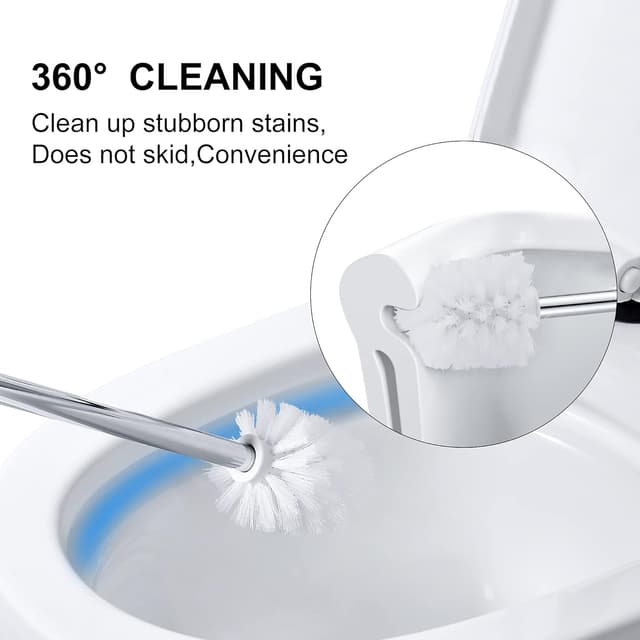 Thumbnail 1 de DUFU Set Brosse WC Murale 2 Têtes, Bol en Verre