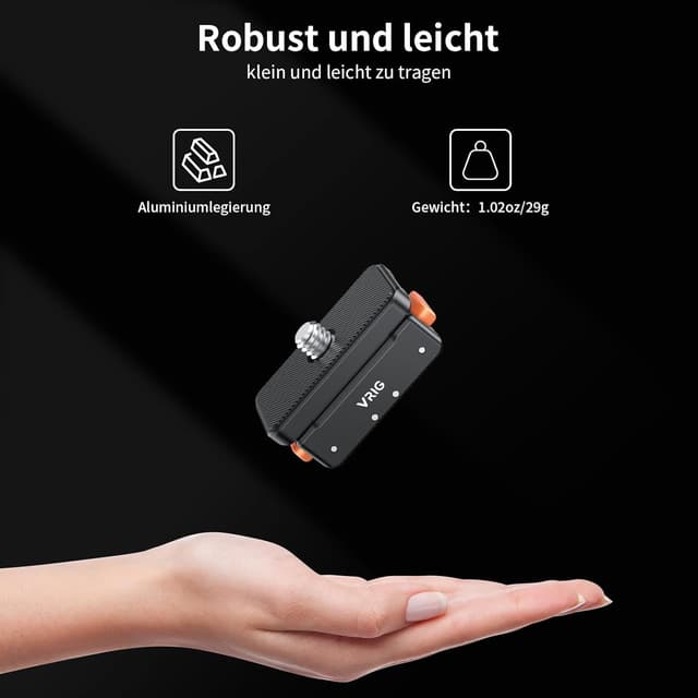 Detalle 1 de VRIG AC-07 Magnetische Basis für Insta360 X5/X4 Adapter