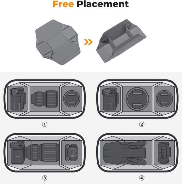 Thumbnail 2 de K&F CONCEPT Bolsa bandolera para cámara 33x22x15 cm