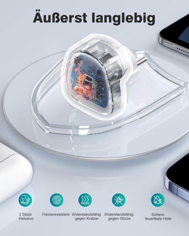 Thumbnail 5 de LENCENT Reiseadapter USA auf EU Steckdose 2er