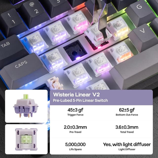 Thumbnail 6 de EPOMAKER Galaxy100 Lite 8000mAh mechanical keyboard