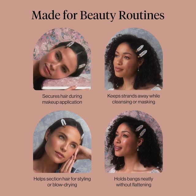 Thumbnail 6 de Bridgerton x Kitsch Creaseless Hair Clips 4pc