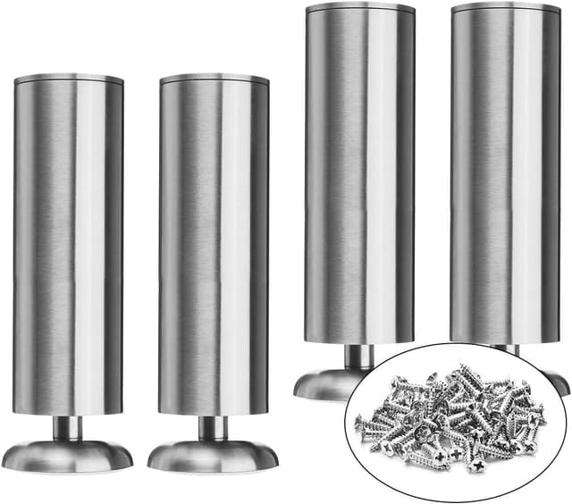 Detalle de Edelstahl Möbelfüße La Vane 4er Set 25 cm
