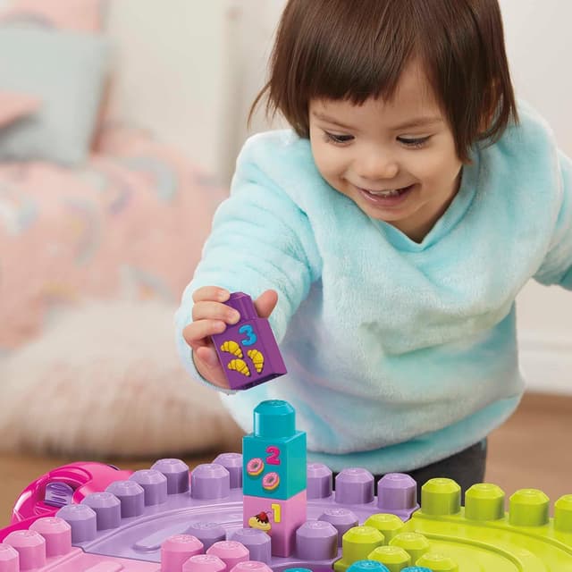 Thumbnail 2 de MEGA Bloks FFG22 Mesa de Construcción Rosa para Bebés 🏗