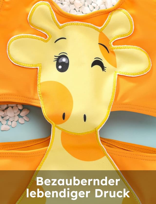 Detalle 1 de PATPAT Costume intero giraffa per bambina 2-6 anni