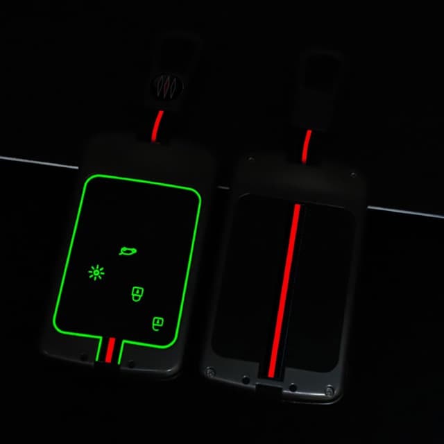 Detalle 1 de Happyit zinc alloy car key cover case for Renault keys (3D silicone buttons, matte finish)