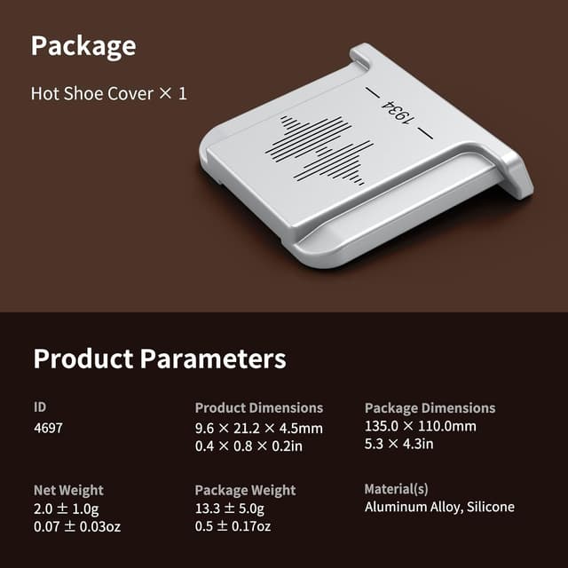 Thumbnail 6 de SMALLRIG 4697 Copertura Hot Shoe per Fuji