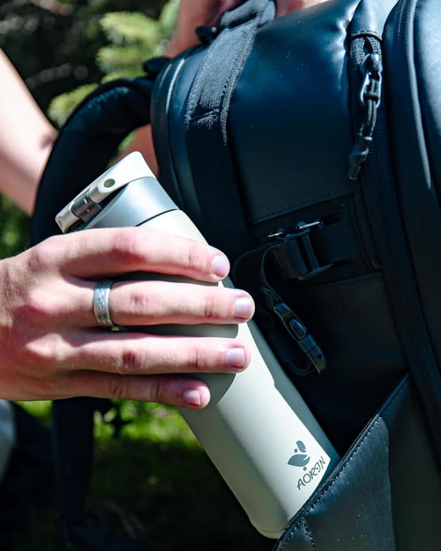 Thumbnail 3 de AORIN botella 500ml acero 18/8 con 2 tapas