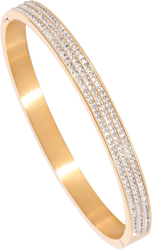 Thumbnail 6 de MILAKOO 4mm oval cuff bangle bracelet