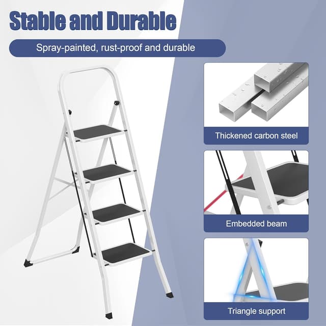 Detalle 1 de LARS360 Scala a pioli 4 gradini 150 kg