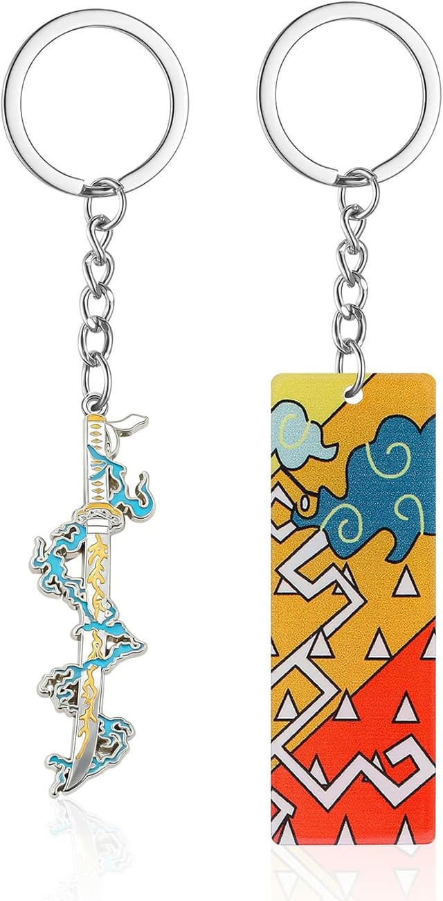 Detalle de Ubephant 2x Dämon-Schlüsselanhänger (7 cm) aus Acryl – als Anhänger fürs Gadget, Schlüssel oder Rucksack