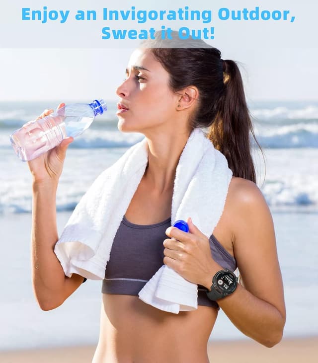 Thumbnail 6 de MoKo Rubber Sport Watch Band for Garmin Instinct 3 45mm