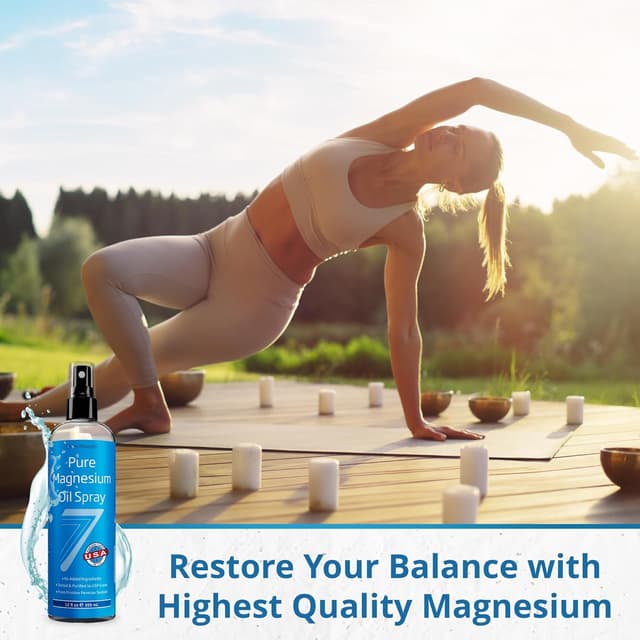 Detalle 2 de Seven Minerals Pure Magnesium Oil Spray (12oz) — USP Grade Extra Strength