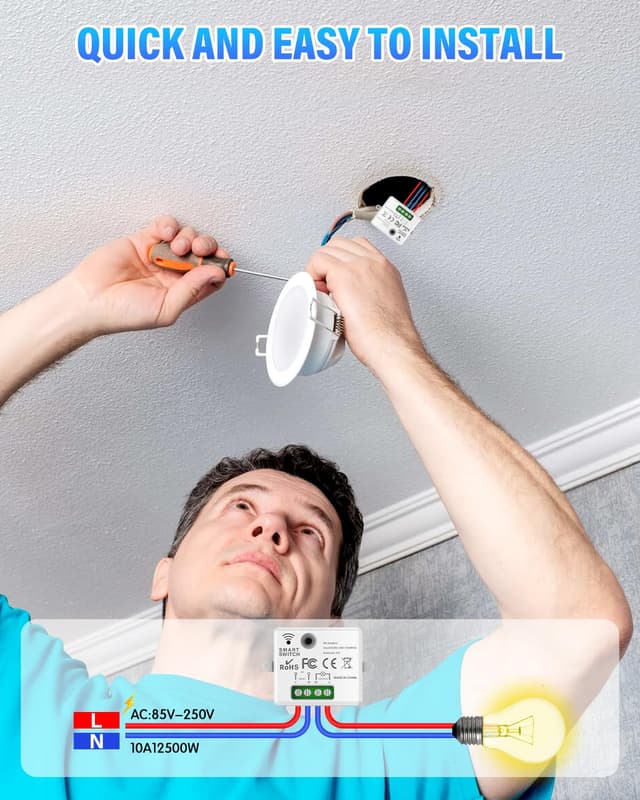 Thumbnail 2 de Interruptor inalámbrico 433MHz para lámparas 1500W