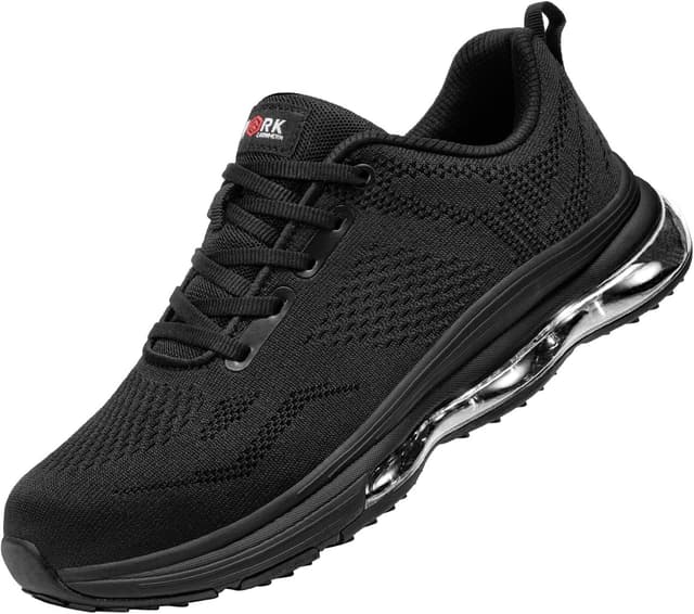 Detalle de LARNMERN Safety Trainers non-slip steel toe cap work sneakers (slip-on)