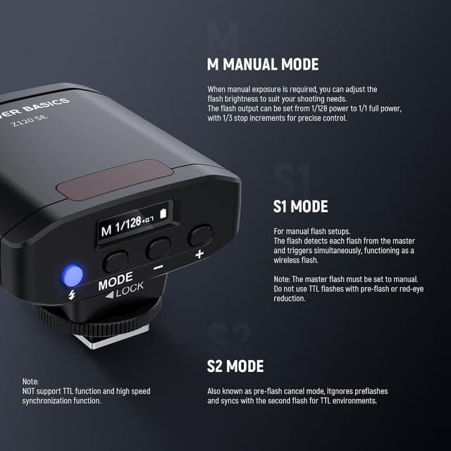 Detalle 2 de NEEWER Basics 5600K Mini Flash GN12