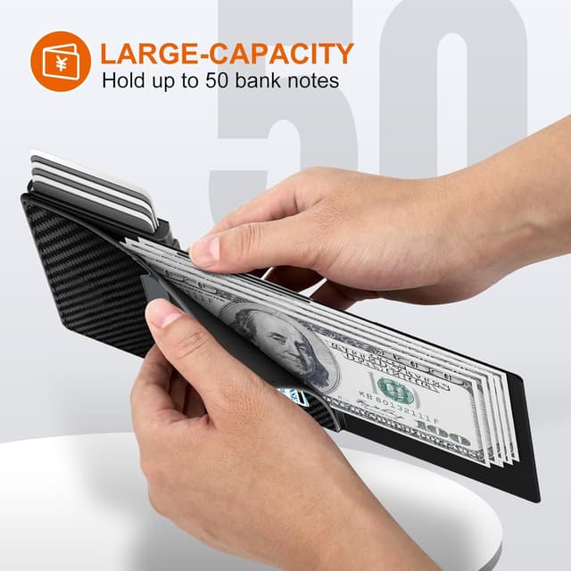 Thumbnail 6 de Portafoglio uomo slim in fibra di carbonio