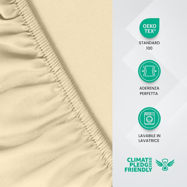 Thumbnail 2 de Utopia Bedding Lenzuolo con Angoli 180x200 cm