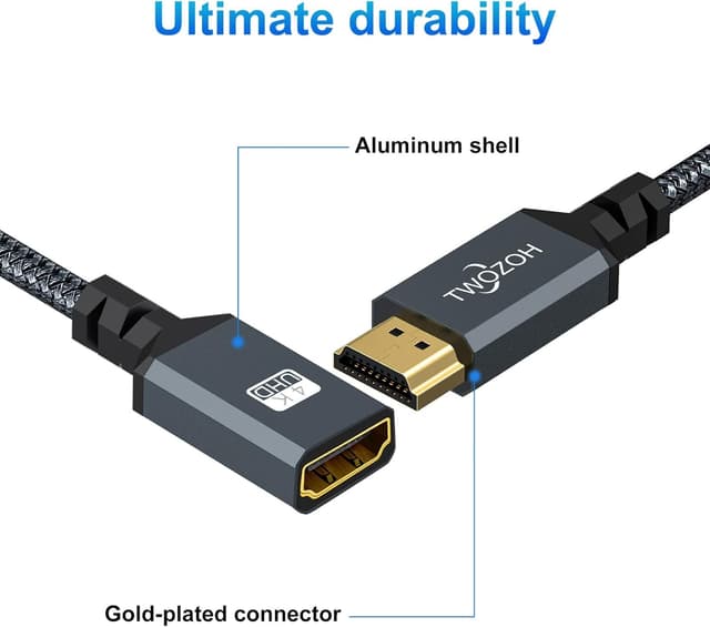 Thumbnail 2 de Twozoh HDMI Verlängerungskabel 5M 4K@60Hz