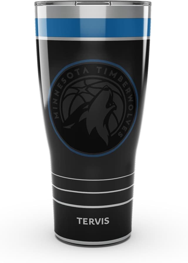 Detalle de Tervis Tumbler Traveler NBA Minnesota Timberwolves Night Game Triple Insulated 30oz Stainless Steel Travel Cup