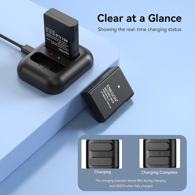 Thumbnail 4 de ENEGON EN-EL14 coppia batterie 1500 mAh