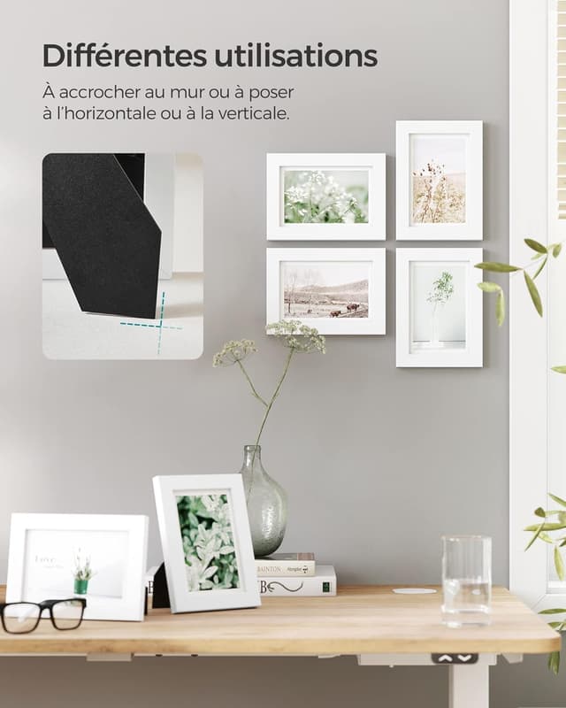 Thumbnail 3 de SONGMICS RPF35WT cadres 10 x 15 cm lot de 5