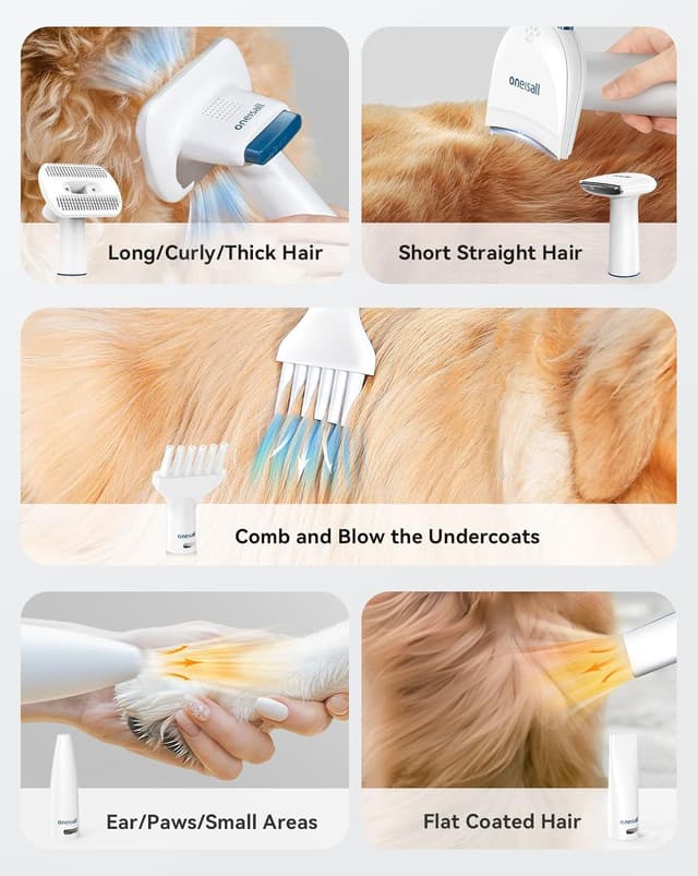 Thumbnail 6 de Oneisall Dog Grooming Vacuum Kit