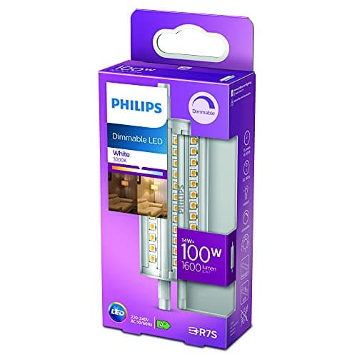 Detalle 2 de Philips Bombilla LED lineal R7S 118 mm 100W luz neutra (regulable) con Eye Comfort