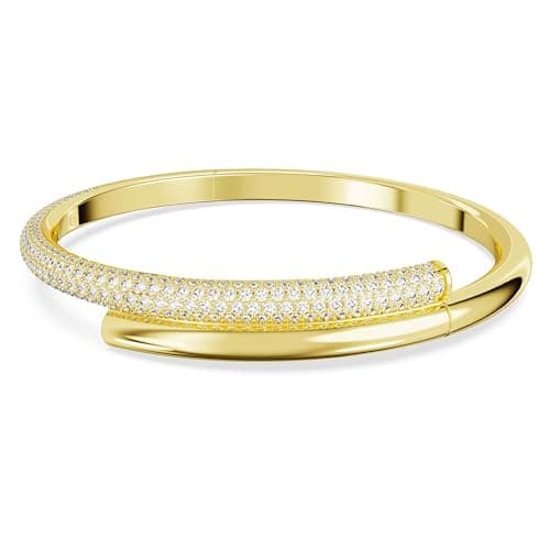 Detalle de Swarovski Brazalete Dextera baño tono oro, blanco 💍