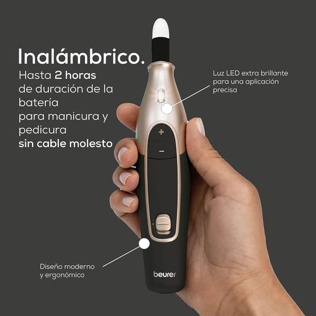 Detalle 2 de Beurer MP 84 Edition 🦶 Set eléctrico de manicura y pedicura