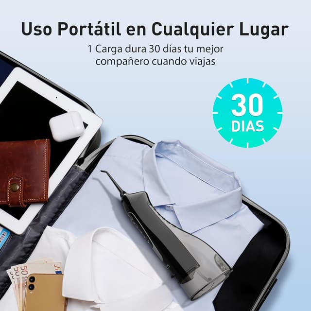 Thumbnail 7 de COSLUS Irrigador Bucal Portátil Flosser 🌊 Limpieza Efectiva en Viaje