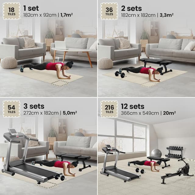 Thumbnail 2 de Interlocking Soft Foam Floor Mat 18 Pieces 🏋️♀