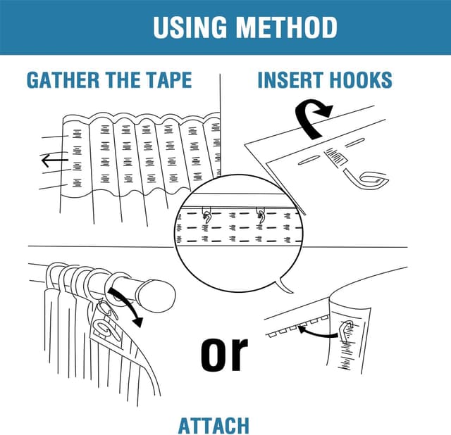 Thumbnail 6 de BellaHills 100% blackout pencil pleat curtains (2 panels) in Light Sage, with black liner