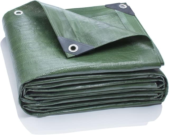 Detalle de GardenMate Telone in tessuto HOME&GARDEN 6x10 m verde, 140 g/m²