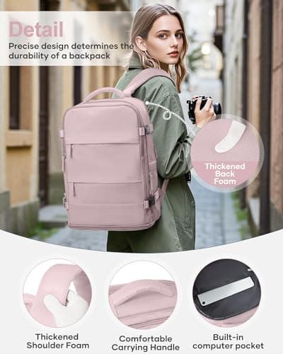 Thumbnail 6 de BJLFS Mochila de viaje para cabina 40x30x20 (Ryanair/Vueling/Wizz Air) con compartimento para portátil y tejido impermeable