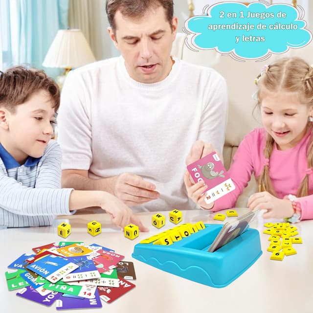 Thumbnail 1 de Jeu éducatif d'orthographe espagnole 64 cartes 🎲