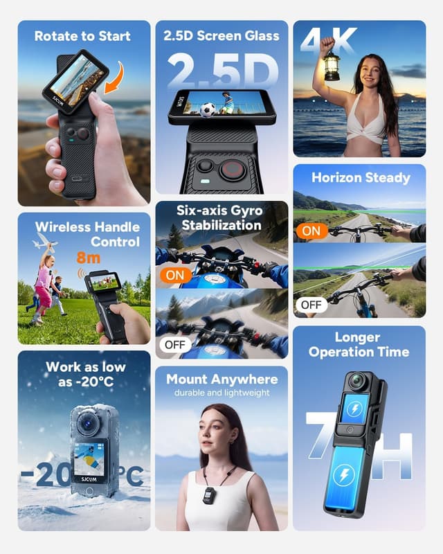 Detalle 2 de SJCAM C400 4K Pocket Vlogging Camera