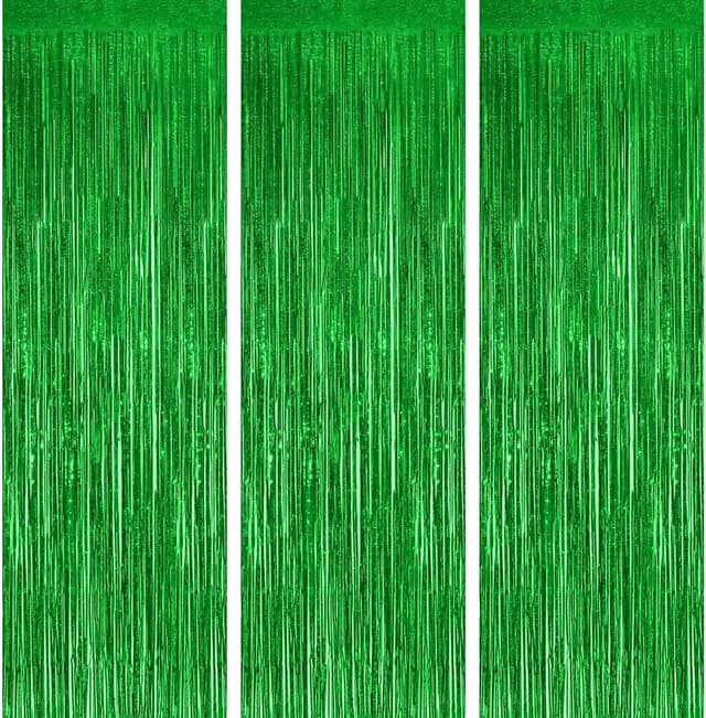 Detalle de OFFCUP Rideau Métallique Vert 3pcs