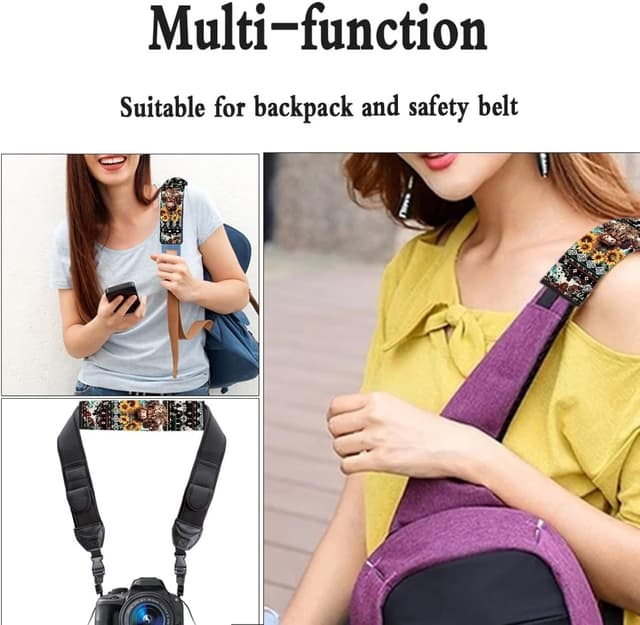 Thumbnail 5 de Wanyint Aztec Highland Cow 2-Pack Seat Belt Pads