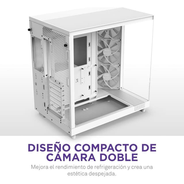 Detalle de NZXT H6 Flow Mid Tower con USB-C