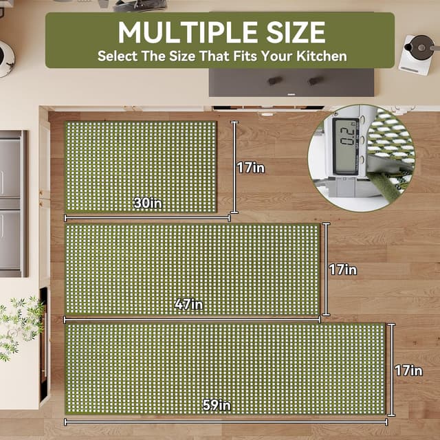 Detalle 2 de YDKGL 17"x28" absorbent kitchen mat ๐งฝ