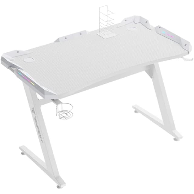Imagen de Tempest Safezone White Mesa Gaming 120x66cm RGB en OfertitasTOP