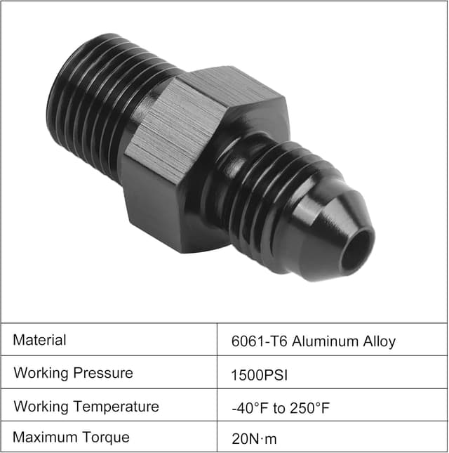 Thumbnail 2 de EVIL ENERGY 3AN Male Flare to 1/8" NPT Adapter